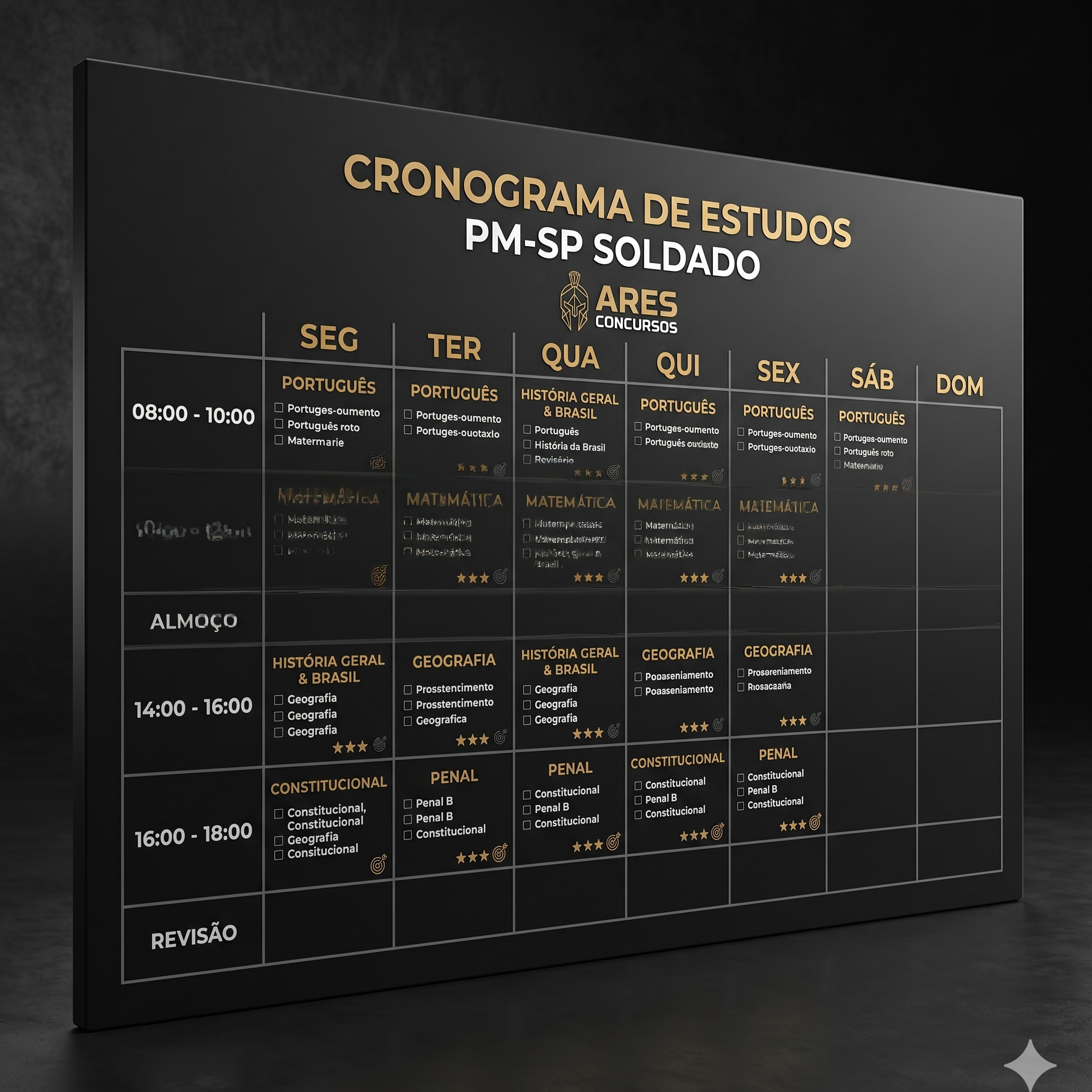 Cronograma de Estudos